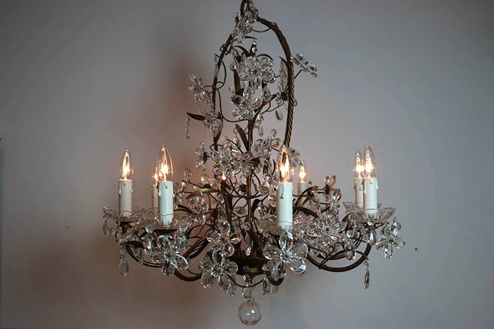 アンティーク フラワードロップシャンデリア 8灯 1330 | 照明