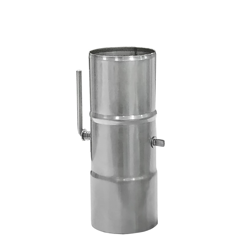 ステンレス製 ダンパー φ100mm 【ハゼ折り煙突】 | ハゼ折り煙突