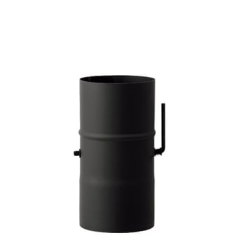 黒耐熱 スチール製 ダンパー φ106mm 【ハゼ折り煙突】 | 【黒耐熱