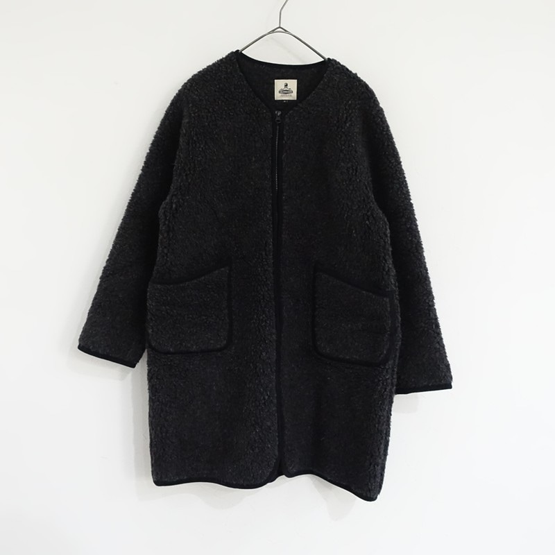 コールドブレーカー COLDBREAKER ウールボアノーカラーコート XS (jk33