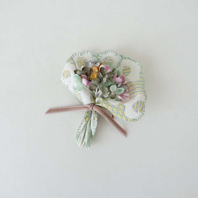 美品】ミナペルホネン mina perhonen コサージュ (ac7-2404-74)【30F42