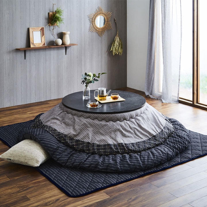 しじら織り こたつ布団 ゆかり 掛け布団単品 円形 丸 | い草屋さん