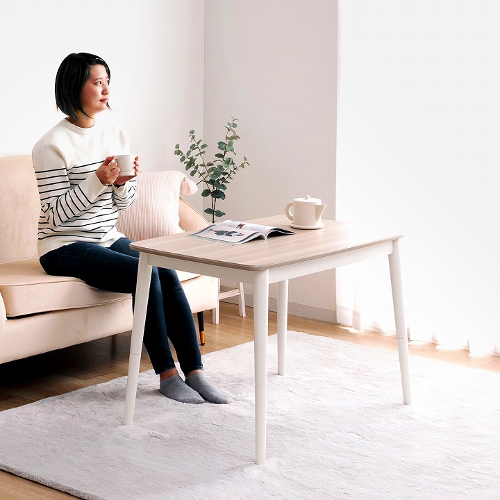 2wayこたつ台 コペルタ こたつテーブル 90×60cm 高さ調整｜イケヒコ