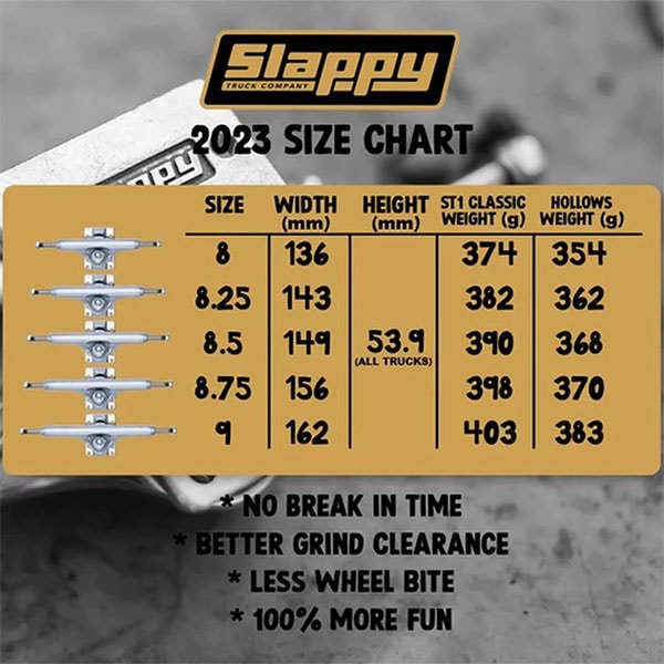 SLAPPY TRUCK】INVERTED POLISHED スラッピートラックカンパニー