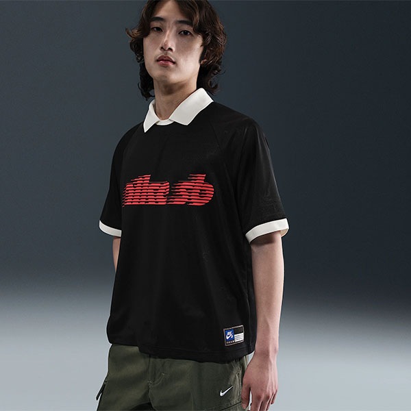 NIKE SB】JACQUARD SKATEBOARD JERSEY カラー：black/sail HV4458-010