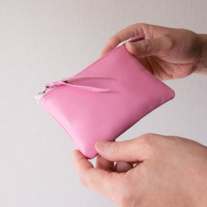 本革 フラットポーチ【 A7用紙・カード 】等が入る【ヴァリアスカラー