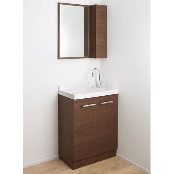 LIXIL INAX 洗面化粧台 リフラ グースネック水栓 木枠付1面鏡 ミドル