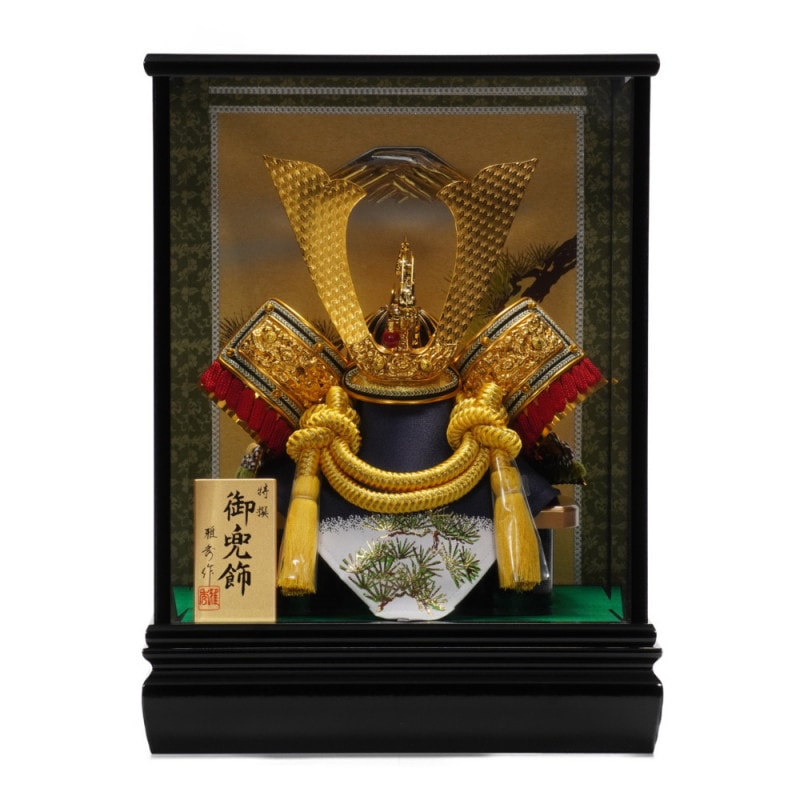 五月人形】8号 織田信長 兜ガラスケース飾り〈河雲作〉 ｜雛人形・五月