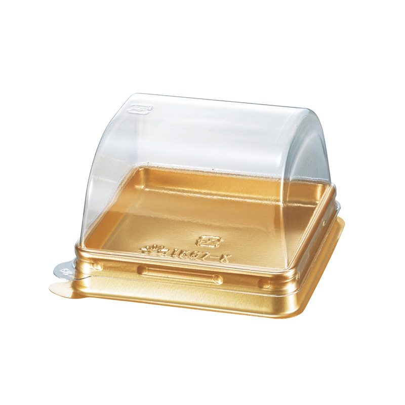 デザート容器 IK67Kトレー 本体・スクエア蓋セット（100枚入） | フタ