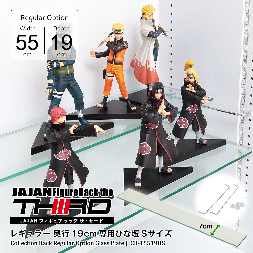 幅55cmコレクションラックレギュラータイプ 専用オプション 奥行19cm