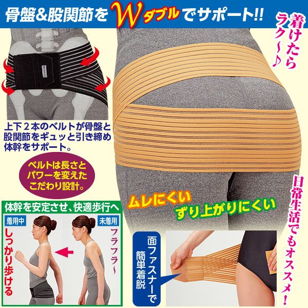 しっかり歩ける骨盤ベルト｜メルシーオンラインショップ