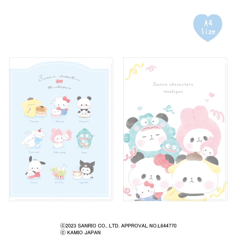 ハード6ポケットクリアファイル/サンリオキャラクターズ×もちもち
