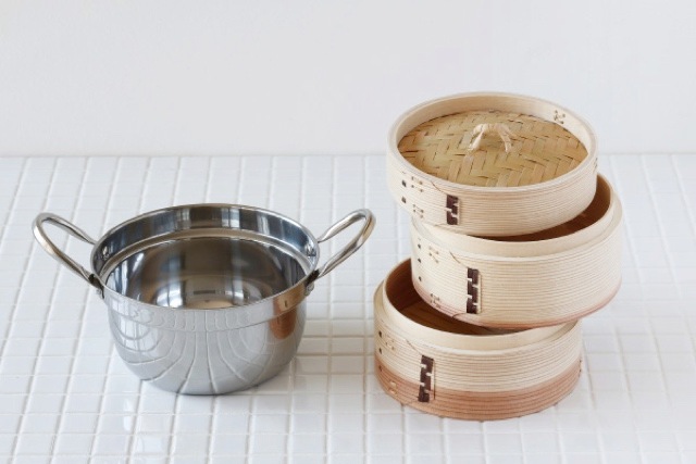 杉 中華せいろ 15.5cm 鍋セット[ガス・IH対応鍋 本体2 ふた1] | せいろ