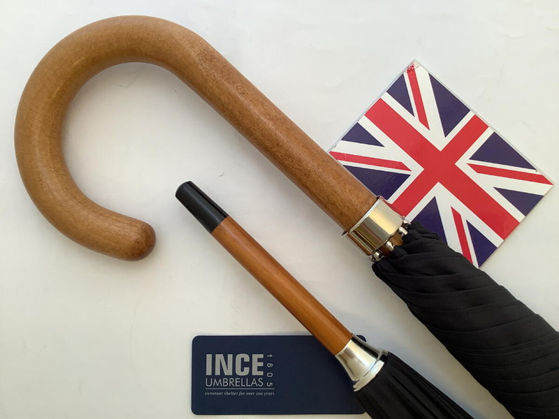 傘 メンズ 紳士 雨傘 長傘 英国製 最古参 ジェームスインスのウッド