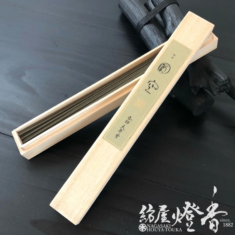 高級長尺線香『禅の香【圓空（えんくう）-ENKU-】長寸桐箱一把詰[有煙