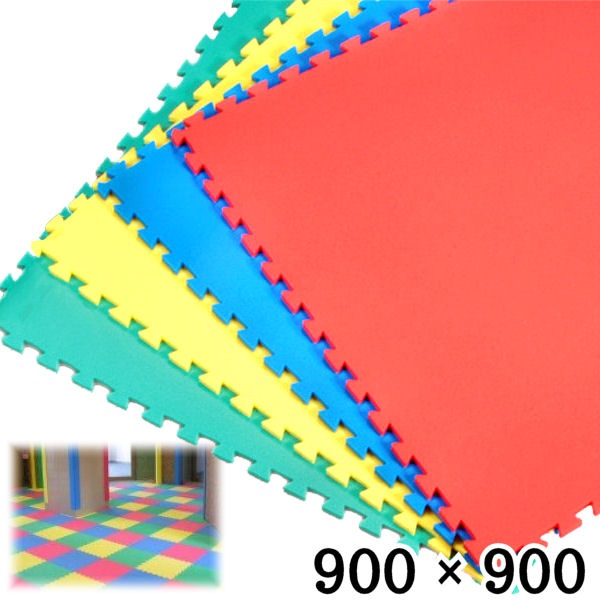 ジョイントマット 900】 【厚さ 15mm】 T-152 ピンク 青 黄 緑 900×900