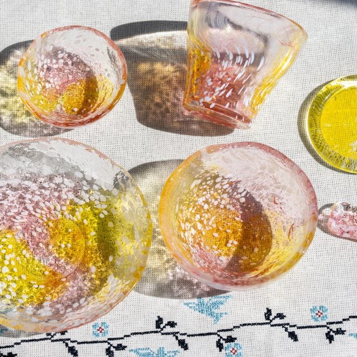 ☆花ふぶき 食器セット（一人揃え） | 北一硝子 まごころお届け便