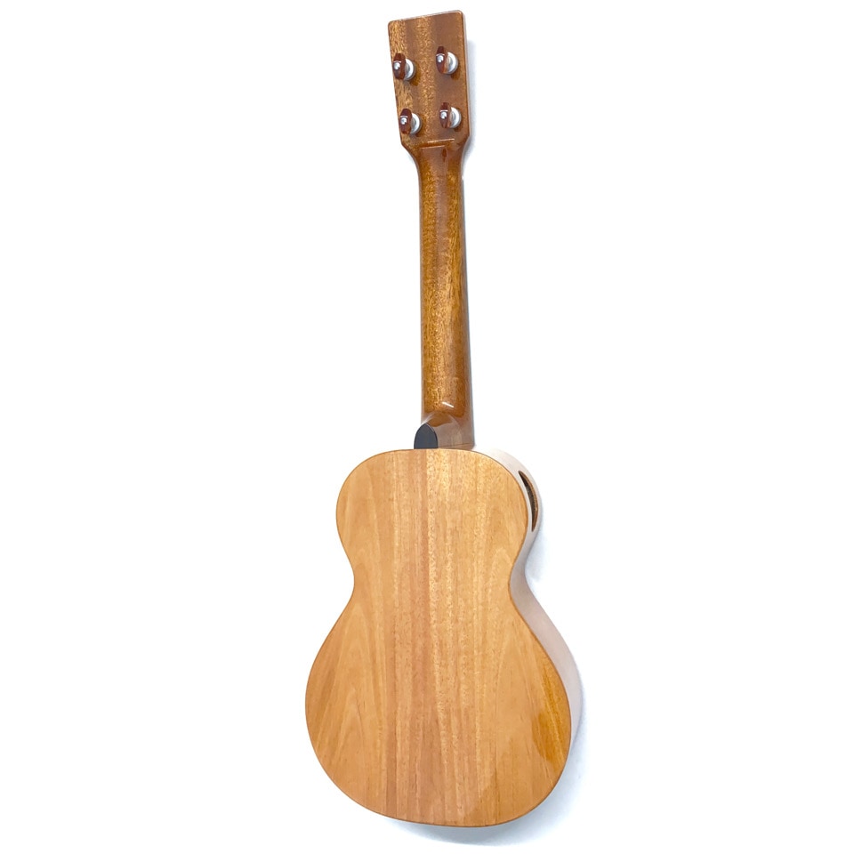 GW割】ウクレレ三線 3弦 ブラウン 箱付き ウクレレ三線 3弦 ブラウン