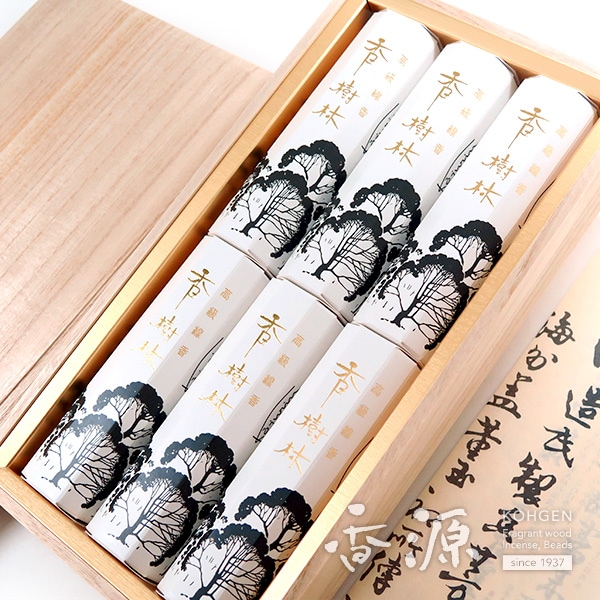 玉初堂 お線香 贈答用 ギフト 香樹林 6箱入 桐箱 | 取扱いブランドで