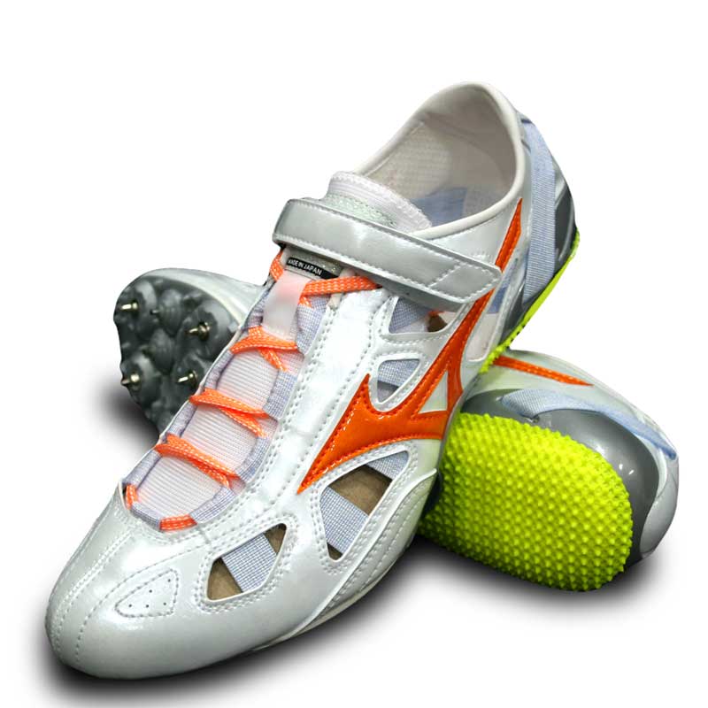 コイケオリジナル 陸上スパイク インクススプリント ホワイト/オレンジ