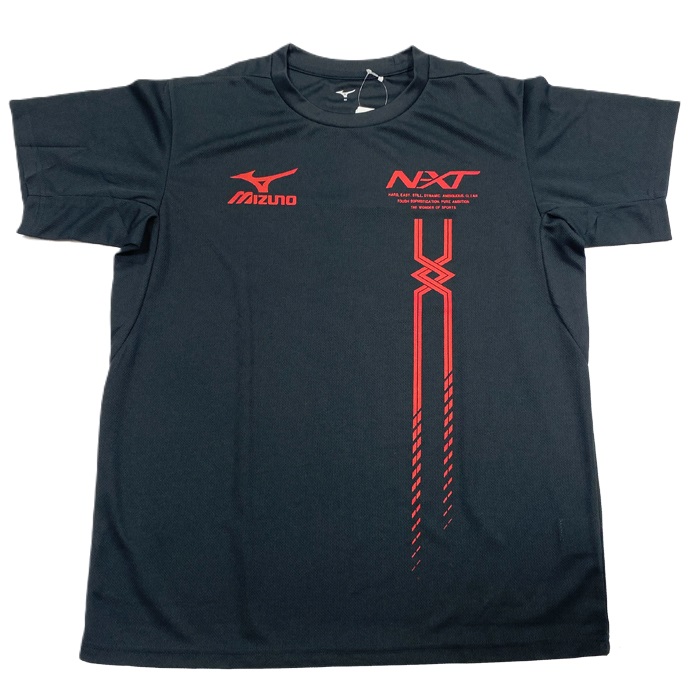 ミズノ オリジナル NXT縦ロゴTシャツ 練習用 半袖シャツ プラクティス