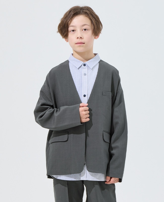 クリフメイヤー[公式] ノーカラージャケット KIDS J2535600 | 企画