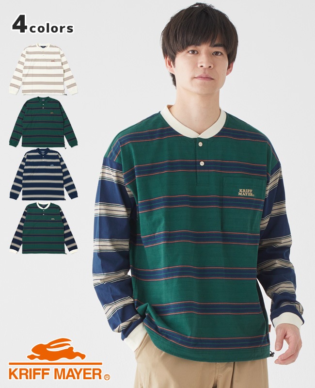 クリフメイヤー[公式] マルチボーダーデザインロンT MENS 2337202