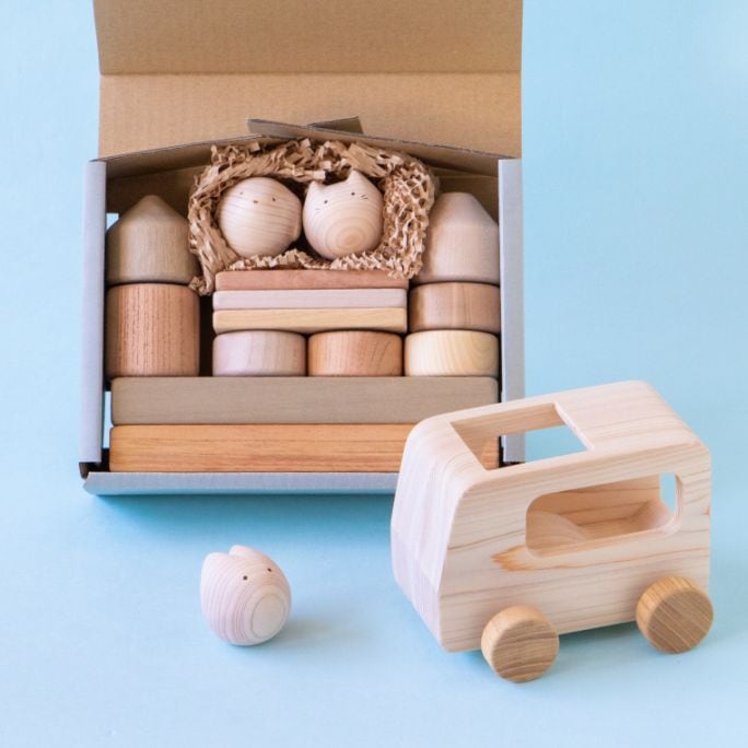 自然証品○まあるいかたちのはいったつみき｜隈本コマ公式オンライン