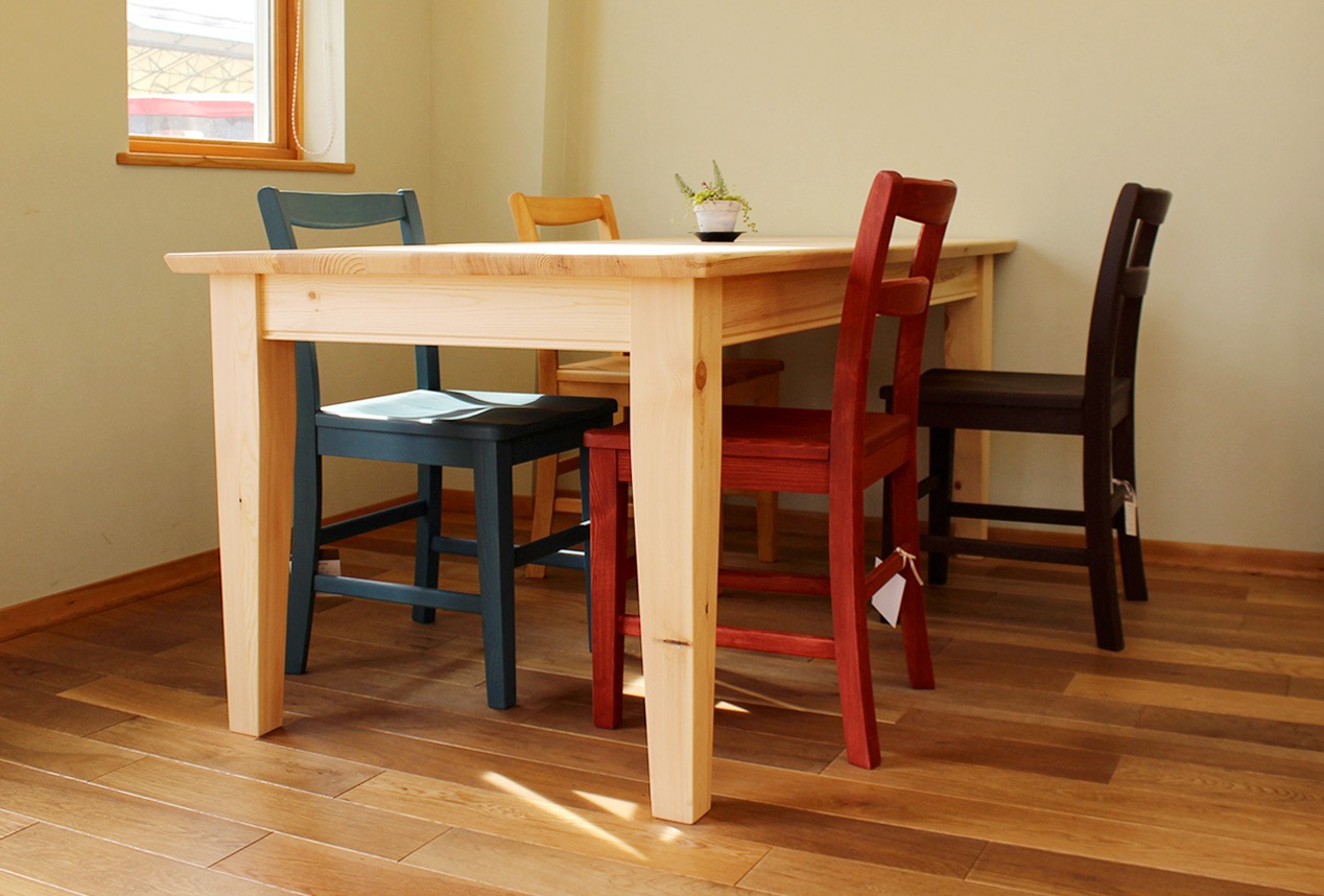 無塗装の家具 パイン ダイニングチェア - すべての商品 - kuraful