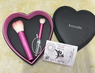 熊野筆ハート洗顔セット02｜洗顔・ボディブラシ｜【晃祐堂】熊野筆