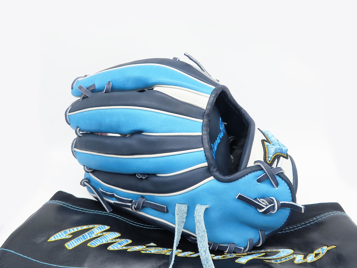 日本製 波賀ジャパン ミズノプロ ダイバーシティブルー 投手 コユニ