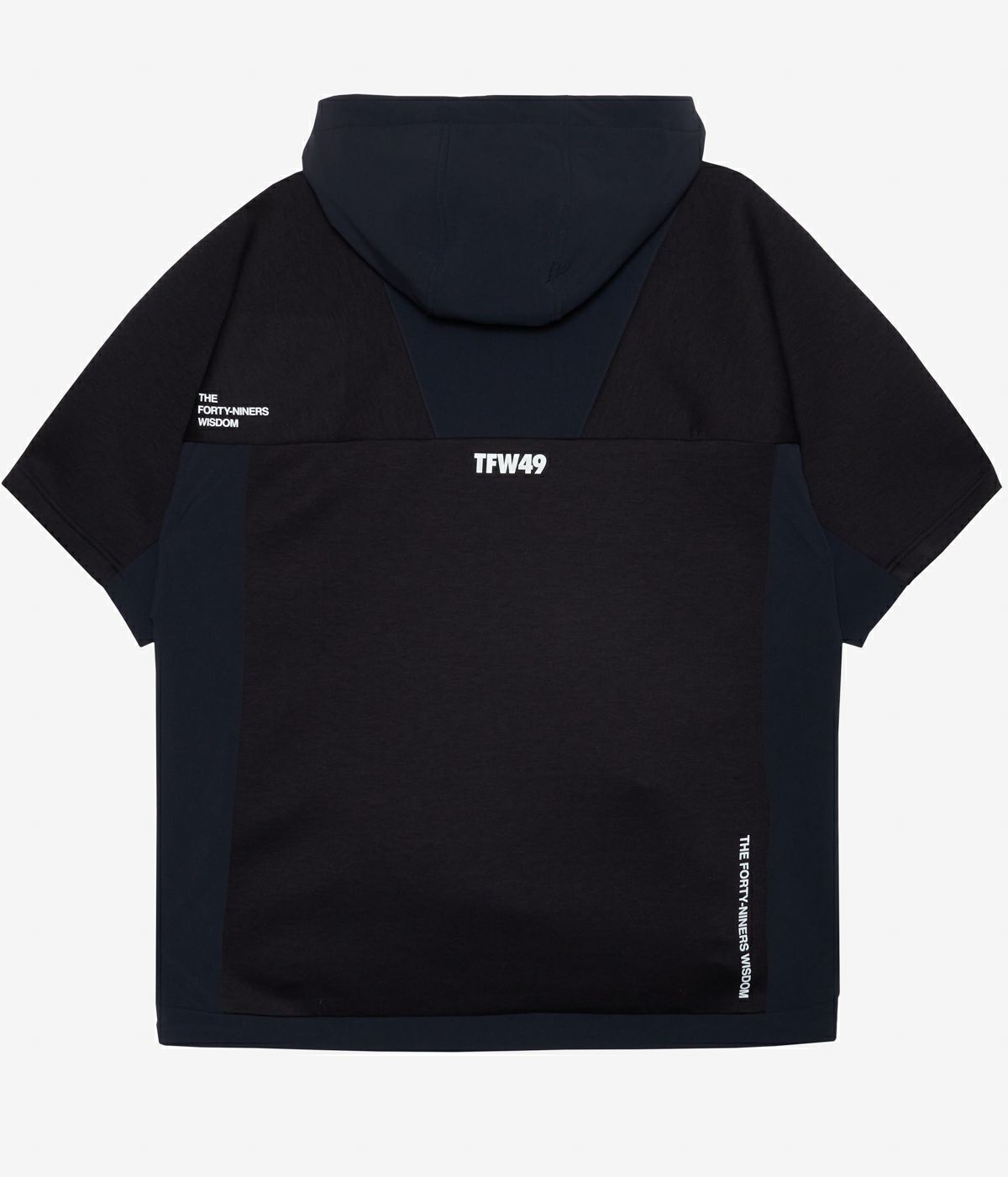 TFW49 / T102520031 / CARDBOARD MATERIAL SHORT SLEEVE HOODIE (2色