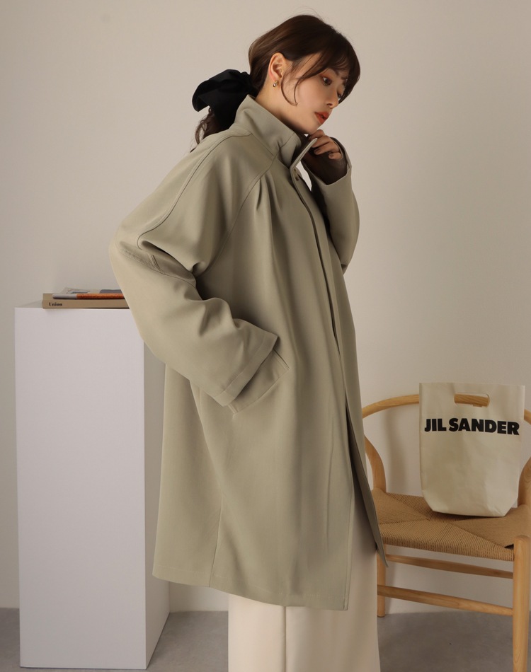 stand collar oversize coat | OUTER | LAULEN（ローレン）