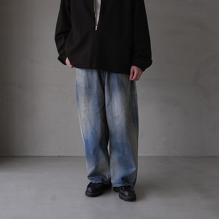 anc-pt59) / ANCELLM (アンセルム) / AGING WIDE DENIM 5P PANTS