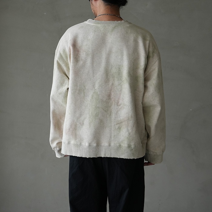 □(anc-ct87-b) / ANCELLM (アンセルム) / MARBLING SWEAT SHIRT