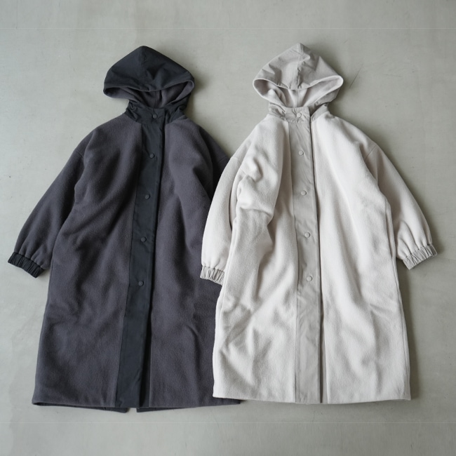 □(e223t180) / evam eva (エヴァムエヴァ) / wool padding hooded
