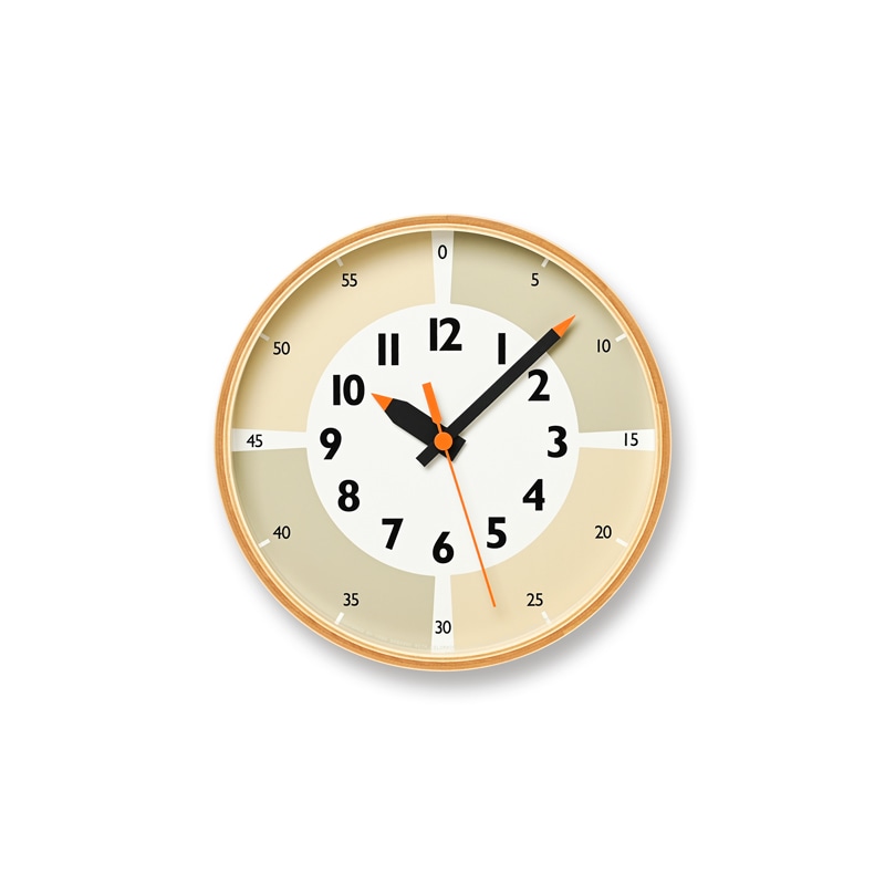 fun pun clock with color! ふんぷんくろっく ウィズ カラー - CASA