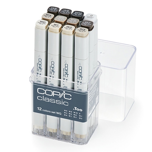 コピッククラシック 12色セットWG | 設計製図・デザイン用品,コピック