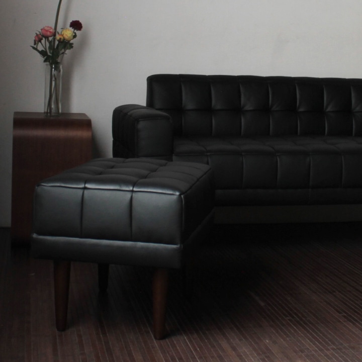 オットマン スツール チェア ローソファー 1人掛け用ソファー 本革