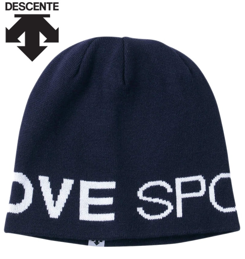 デサント☆ビジュー付きニットキャップ☆耳当て付き Amazon.co.jp