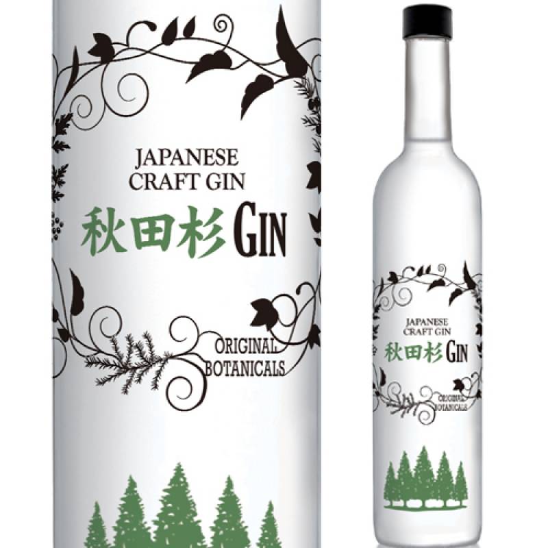 数量限定 秋田杉GIN 500ml 46度 ジャパニーズ クラフト ジン 秋田杉