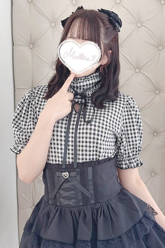 地雷 ラッフルフリル ブラウス マーズ チェック スカパン 十字架