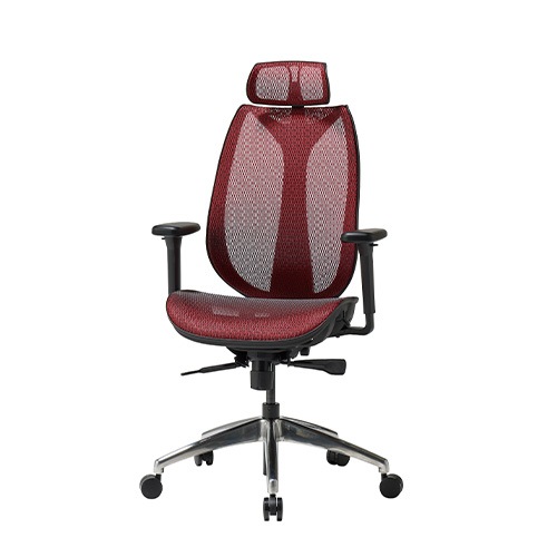 オフィスチェア メッシュ 肘付き デスクチェア ヘッドレスト付き WCT