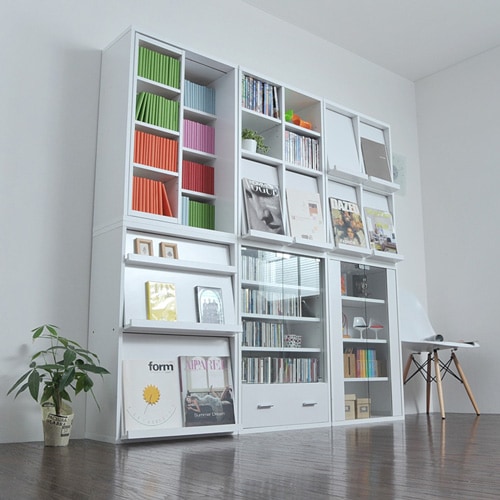 本棚 スライド 書棚 スライド棚 書庫 FR-049（商品番号：jk-fr-049）の