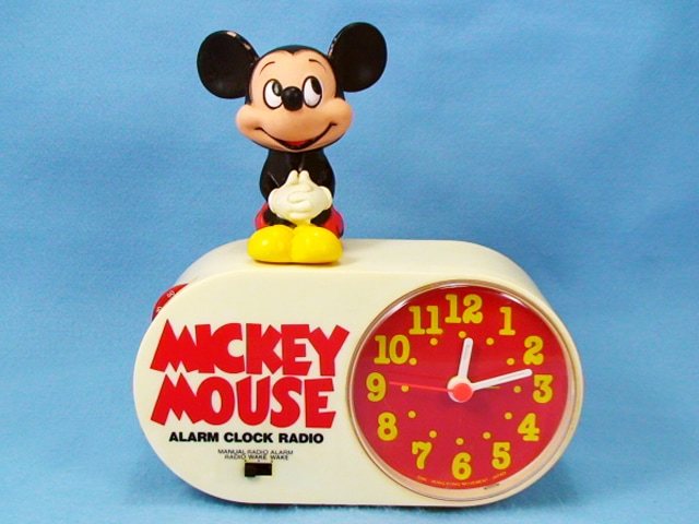 ビンテージ 70～80' Mickey Mouse Radio Alarm Clock ミッキーマウス