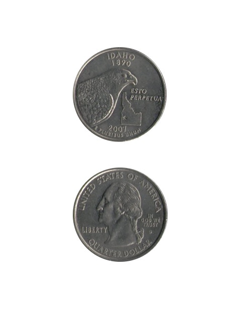 レザークラフト金具のコイン / アメリカ / 25セント / 記念貨 / 州別