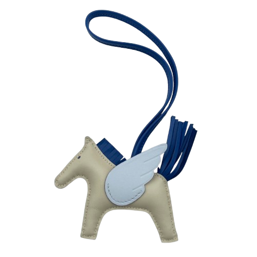 エルメス ペガサスチャーム PM クレ/ブルーフランス/ブルーブリュム