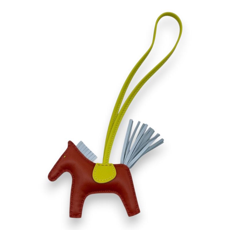 エルメス ペガサスチャーム PM ノワール/ゴールド/ブルーニュイ W刻印