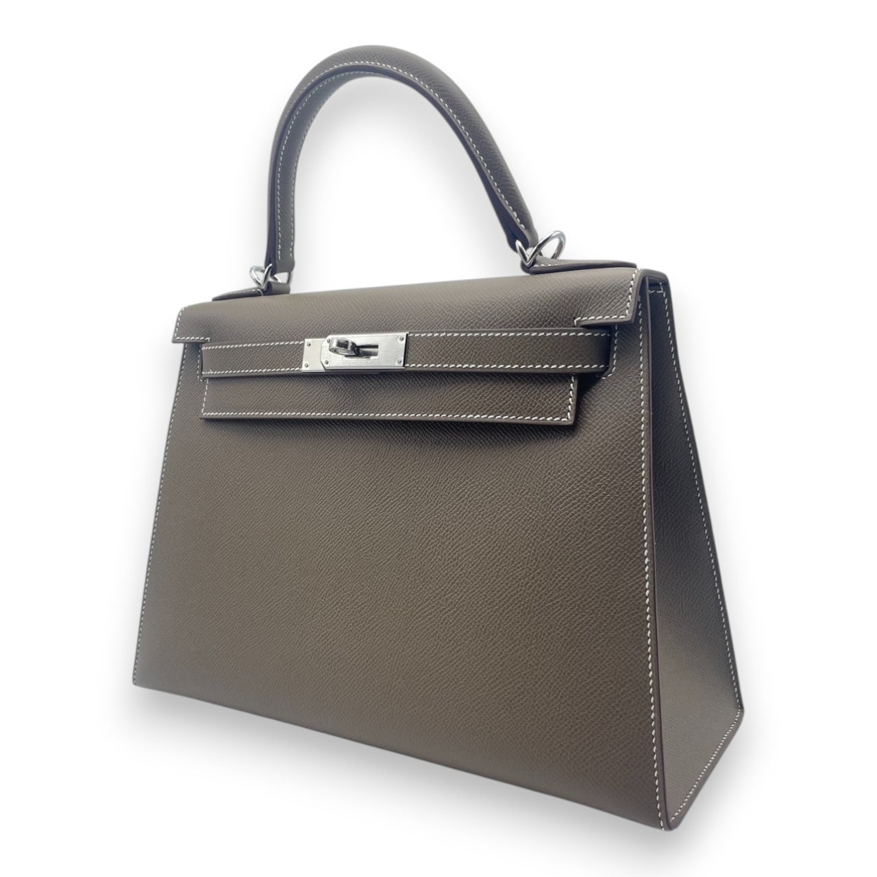 エルメス ケリー 28 エトゥープ エプソン シルバー金具 K刻印