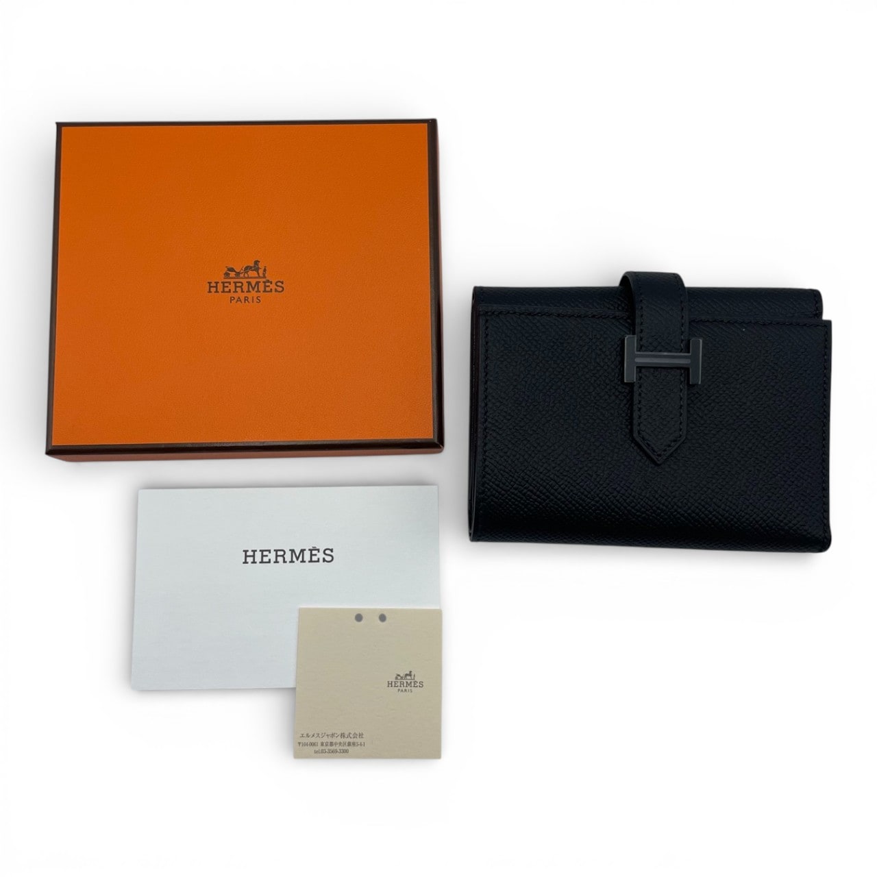 エルメス ベアンコンビネ ソーブラック エプソン ブラック金具 U刻印